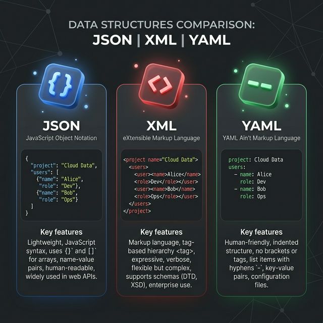 Mastering Data Formats: Choosing Between JSON, XML, and SQL